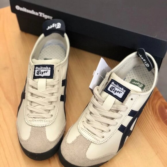 UNISEX Onitsuka/Tiger MEXICO 66 BIRCH/PEACOAT - Picture 4 of 5